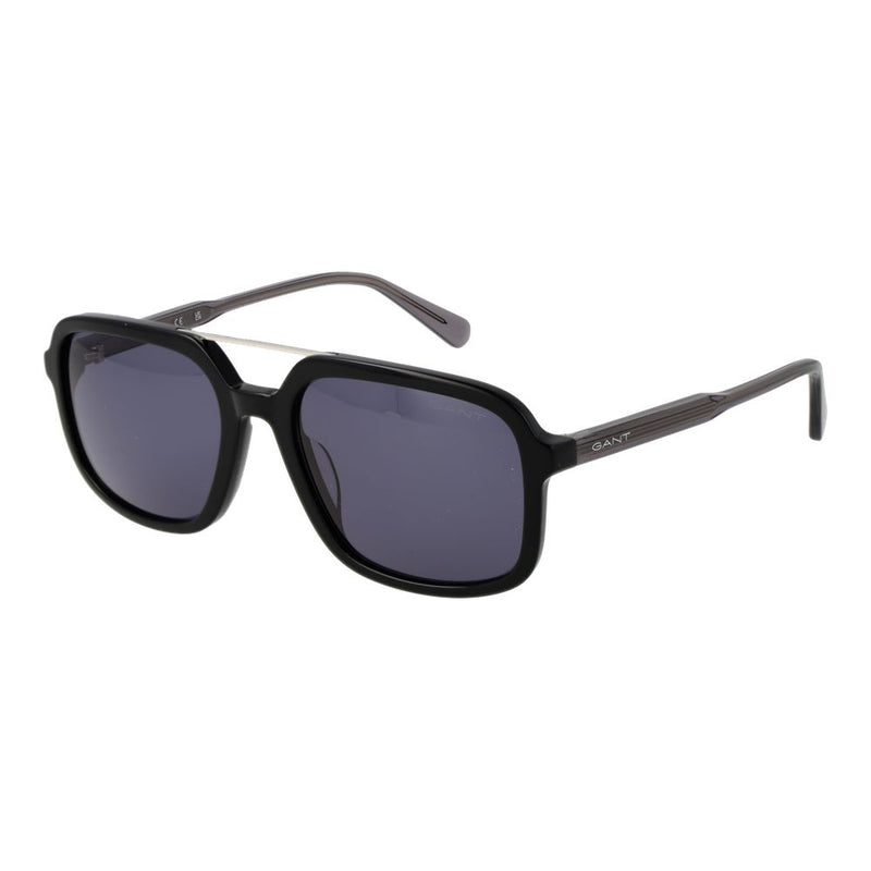 Gant Black Plastic Aviator Sunglasses for Men