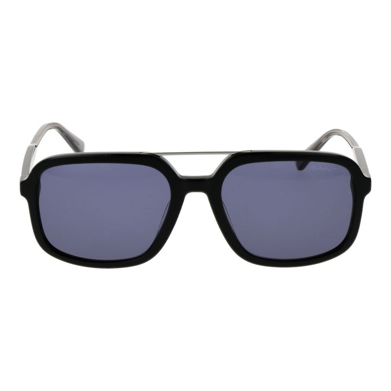 Gant Black Plastic Aviator Sunglasses for Men