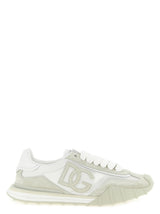 Dolce & Gabbana Beige Polyamide Athletic Sneakers