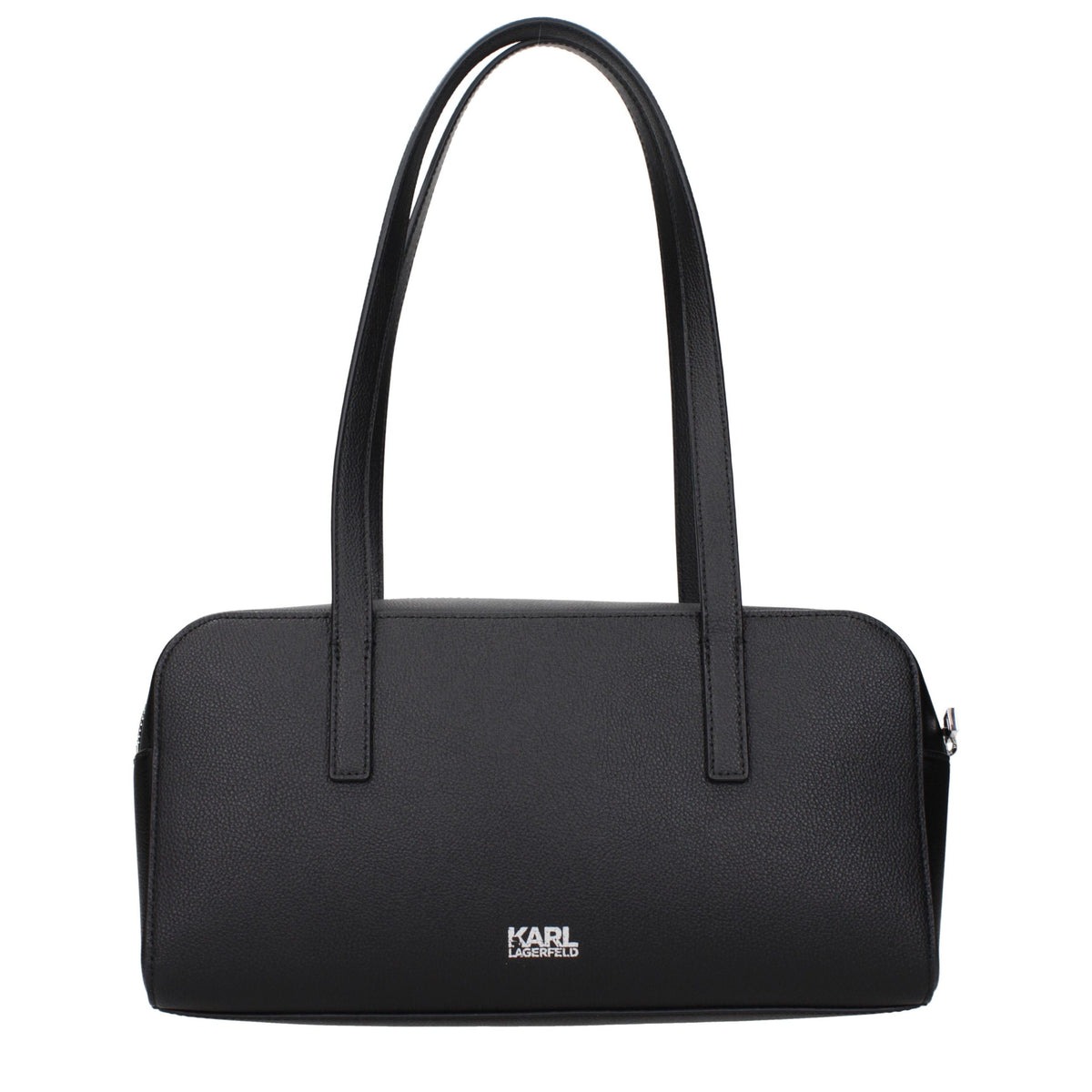 Karl Lagerfeld Black Leather Shoulder Bag