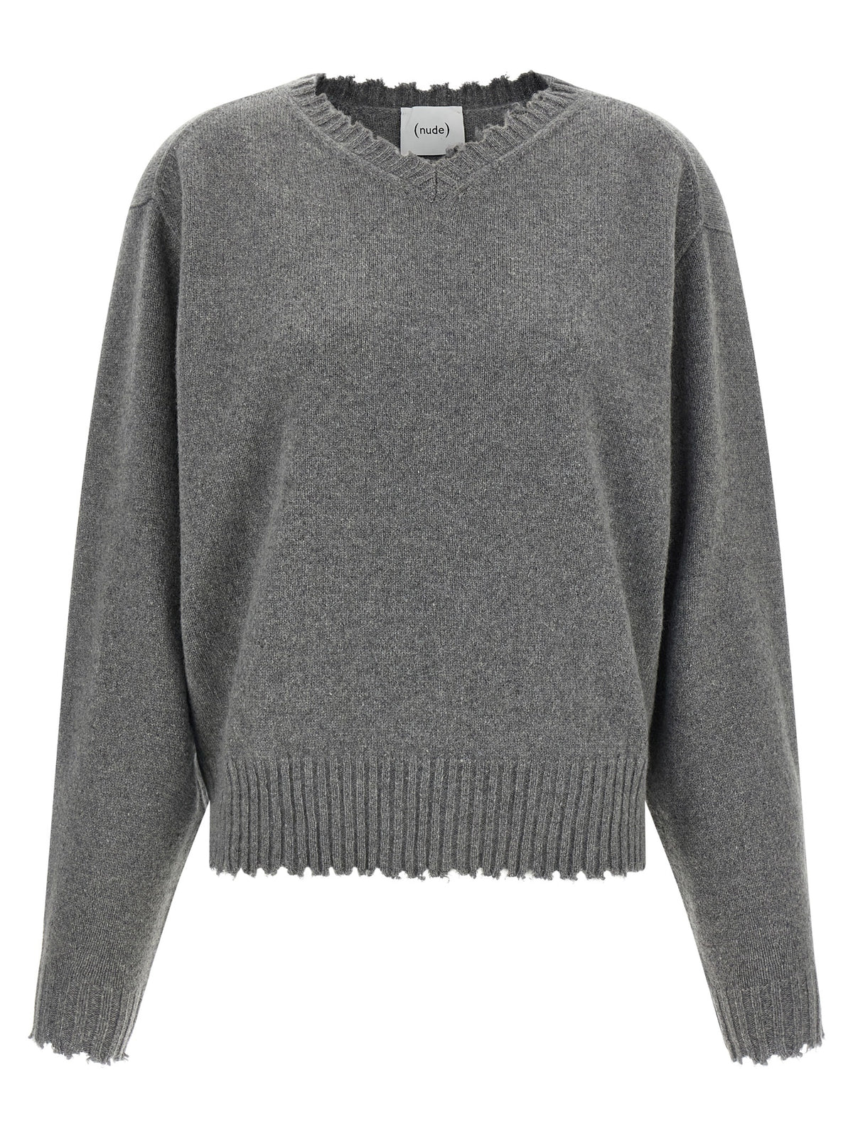NUDE Gray Cashmere Cardigan