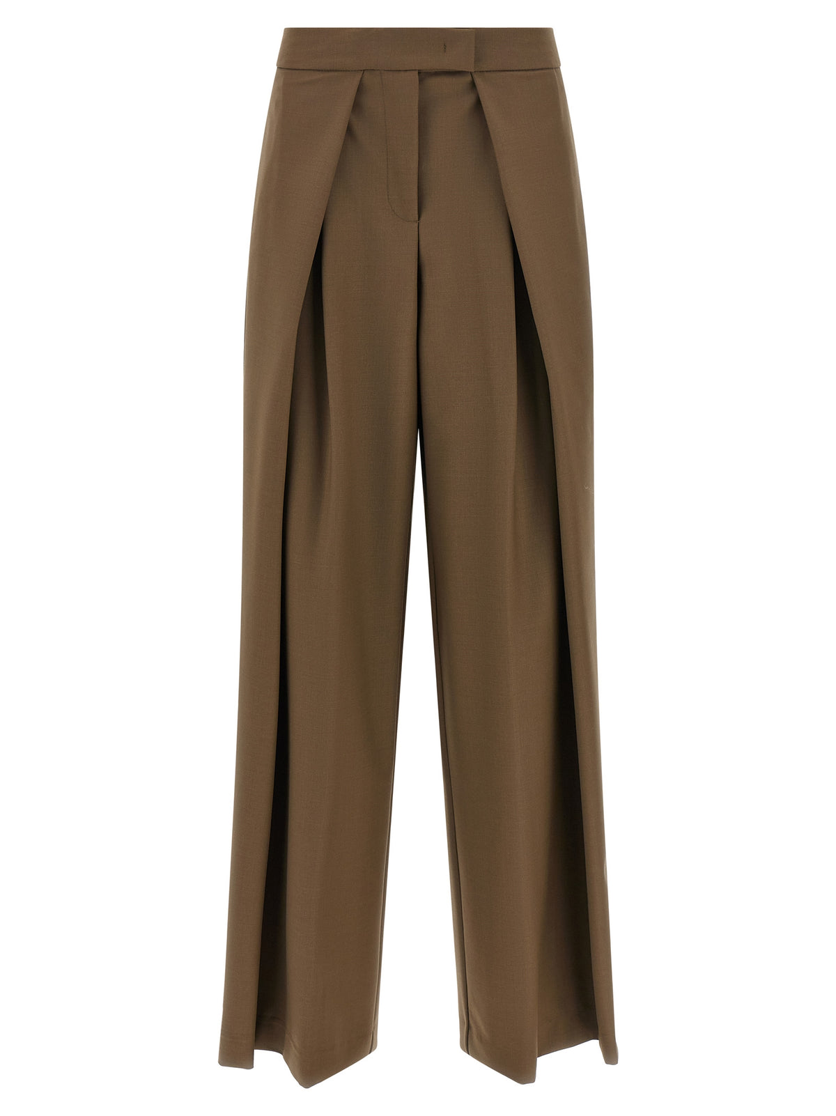 NUDE Brown Wool Pants
