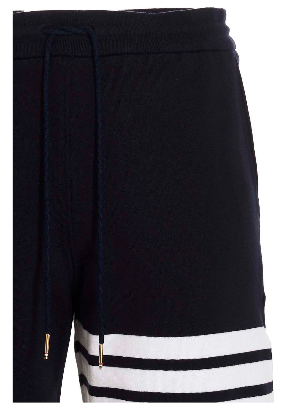 Thom Browne Blue Cotton Bermuda Shorts