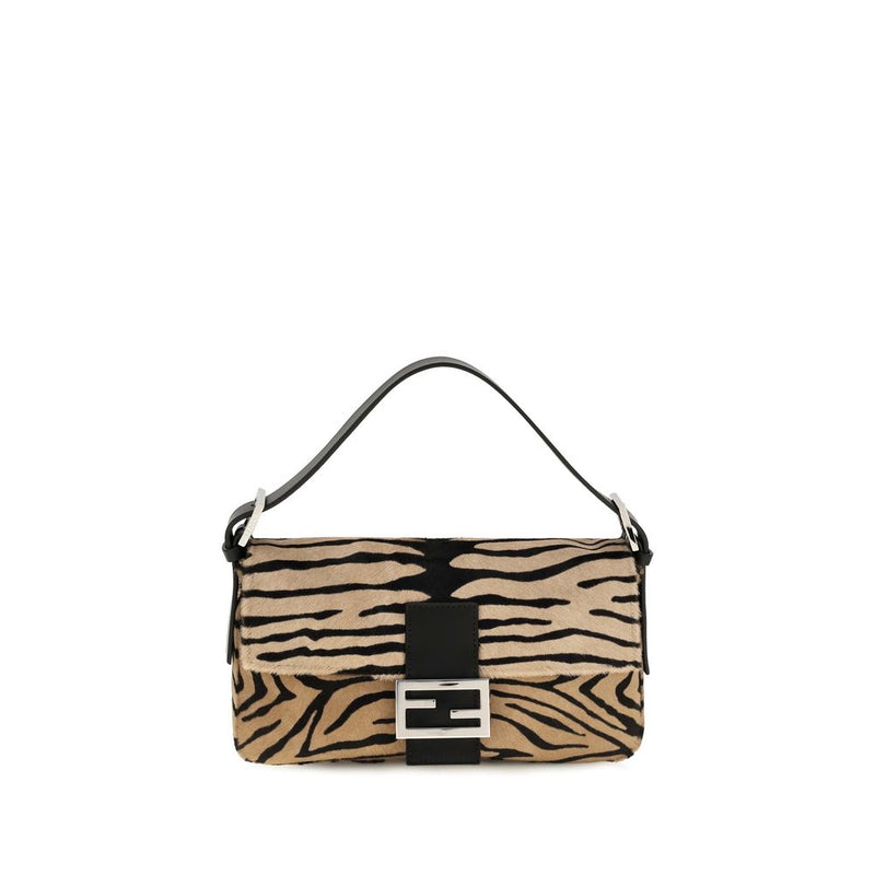 Fendi Beige Calf Leather Bos Taurus Shoulder Bag