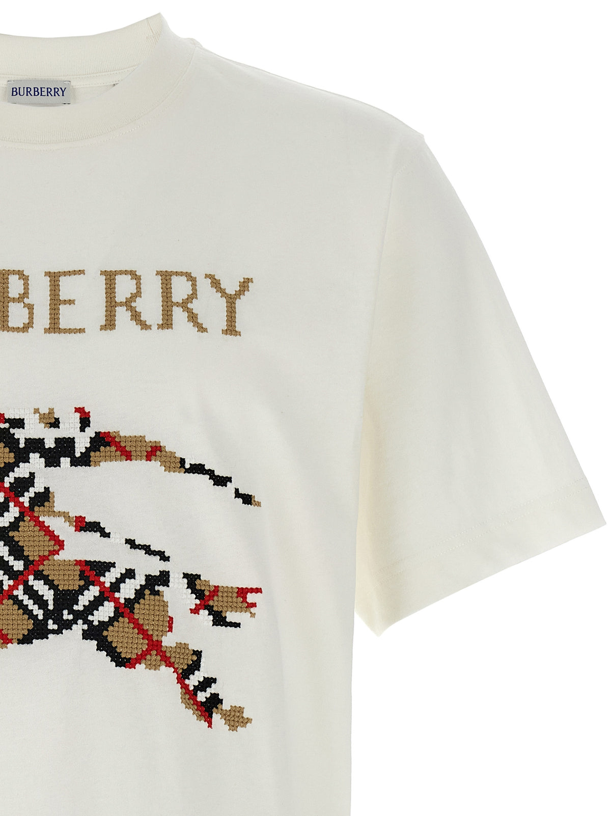Burberry White Cotton T-Shirt
