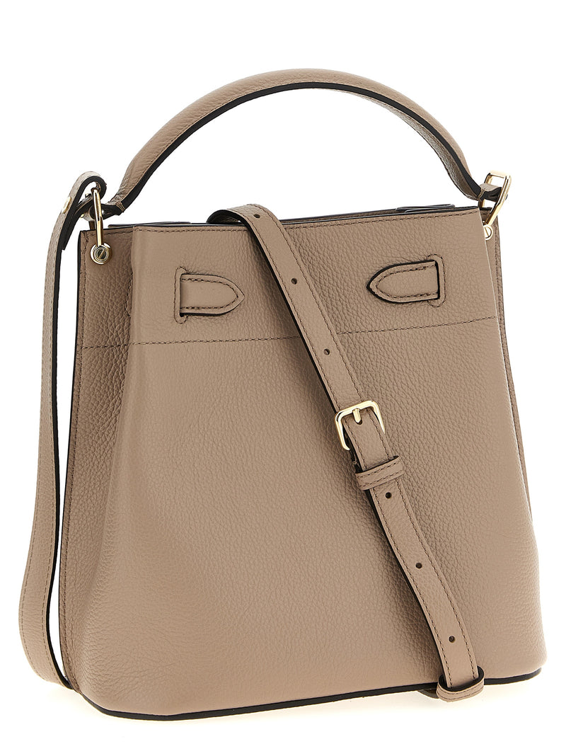 Mulberry Islington Gray Calfskin Crossbody Bag