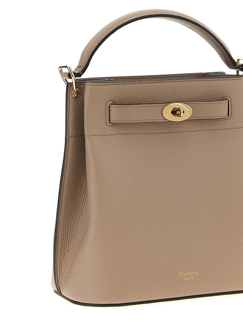 Mulberry Islington Gray Calfskin Crossbody Bag