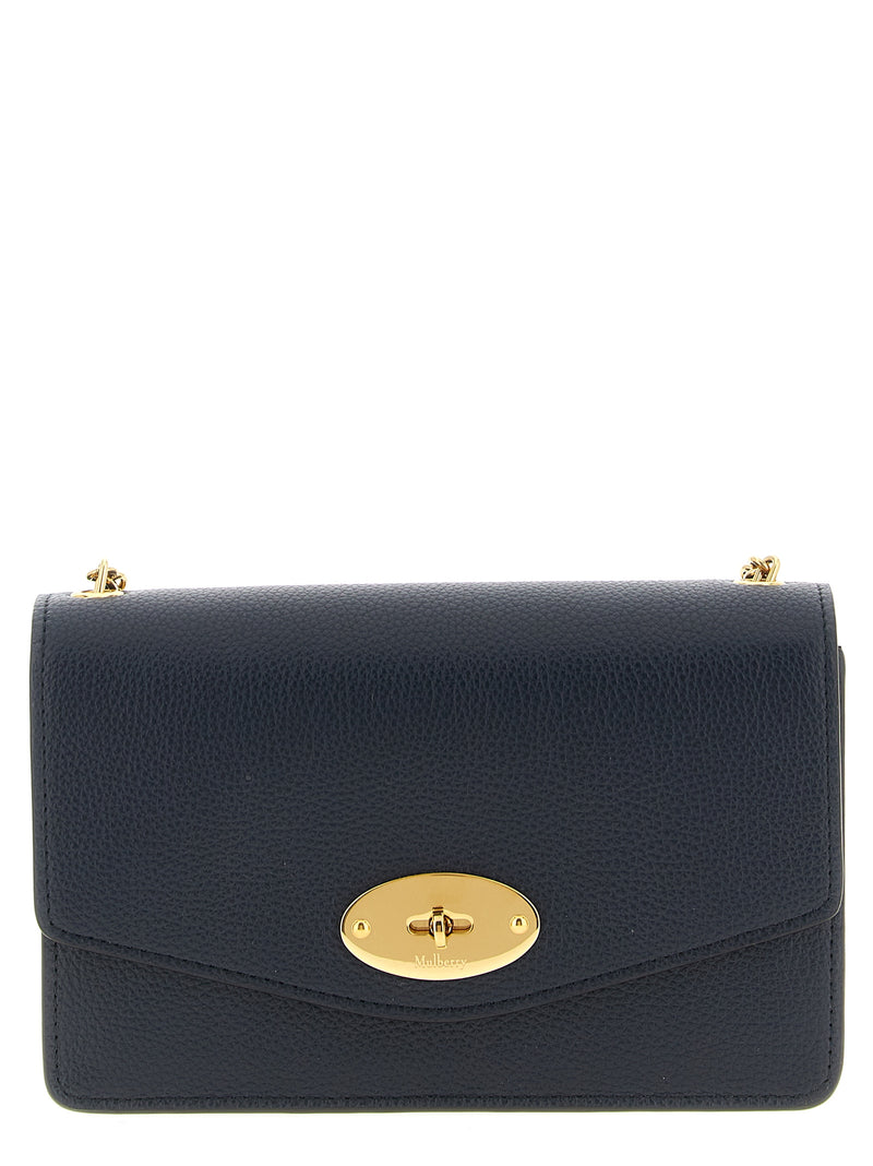 Mulberry Blue Calfskin Darley Crossbody Bag