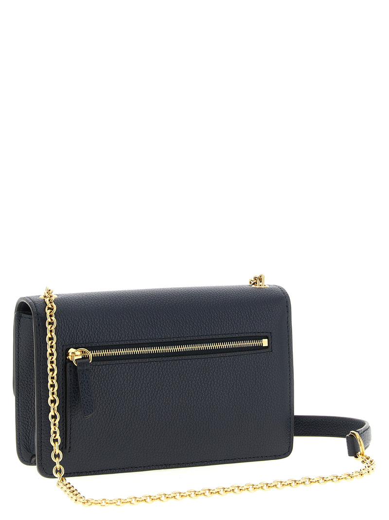 Mulberry Blue Calfskin Darley Crossbody Bag