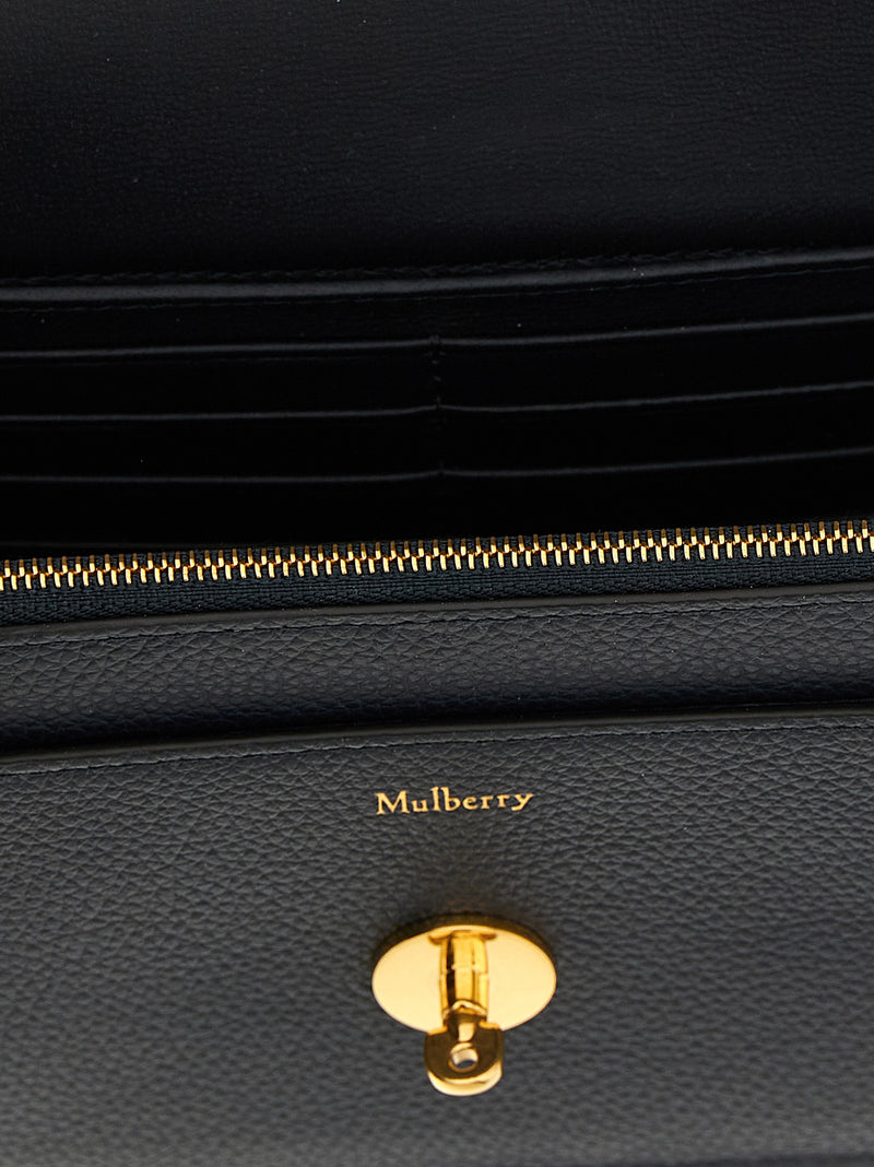 Mulberry Blue Calfskin Darley Crossbody Bag