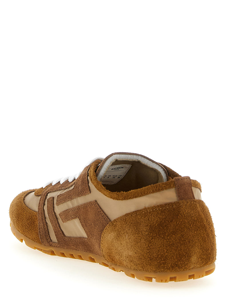 Balmain Racer 45 Brown Calfskin Sneakers for Women