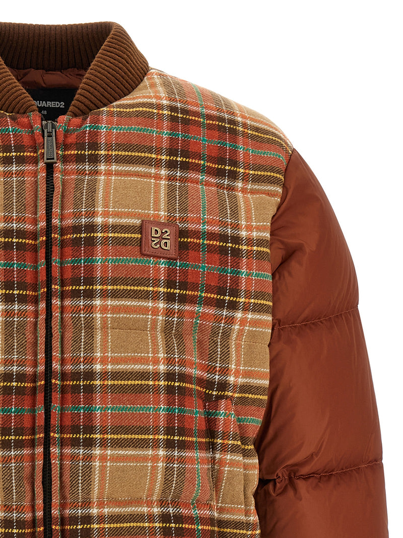 Dsquared² Brown Marabou Bomber Jacket for Men
