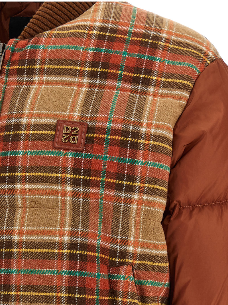 Dsquared² Brown Marabou Bomber Jacket for Men