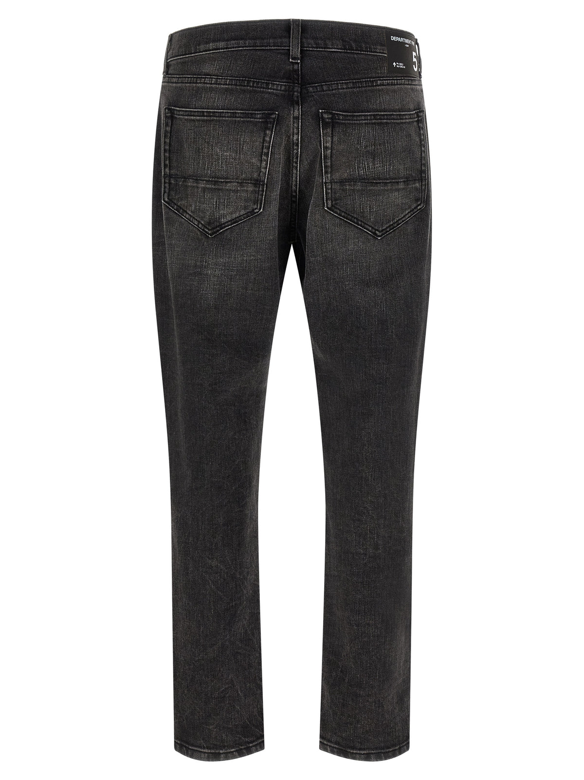 Department 5 Black Cotton Cropped Jeans
