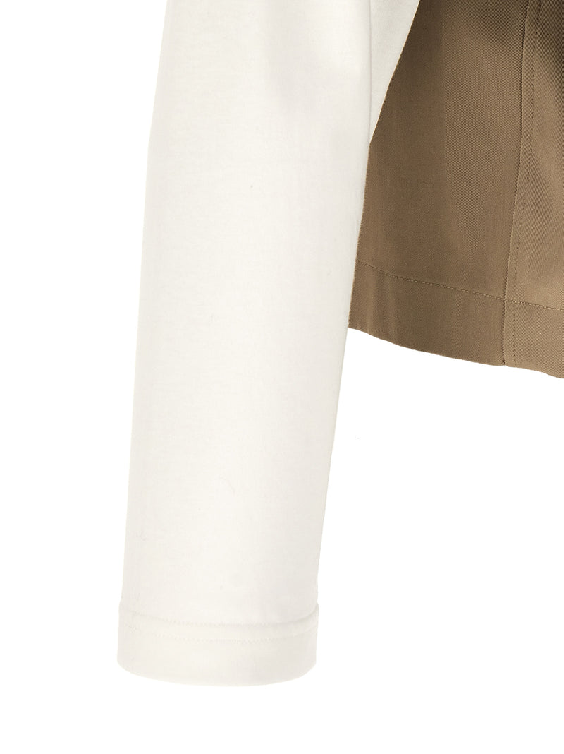 Balenciaga Beige Cotton Blouse - Avant-Garde Short-Sleeve Shirt