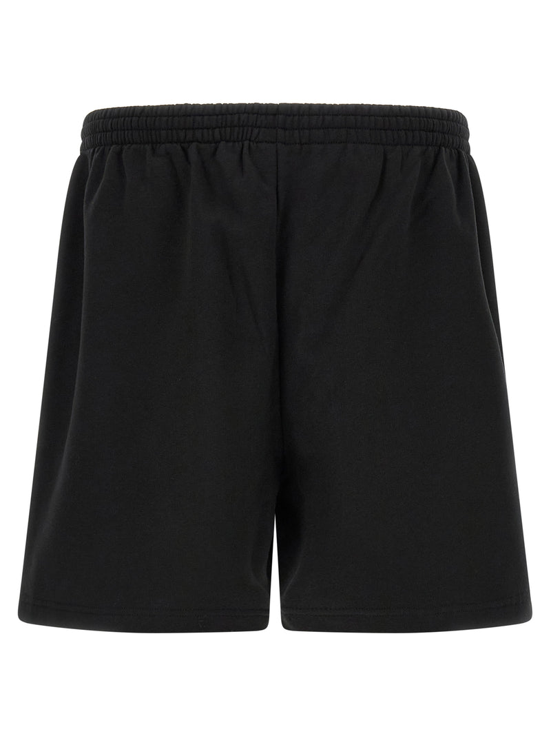 Balenciaga Black Cotton Bermuda Shorts for Men