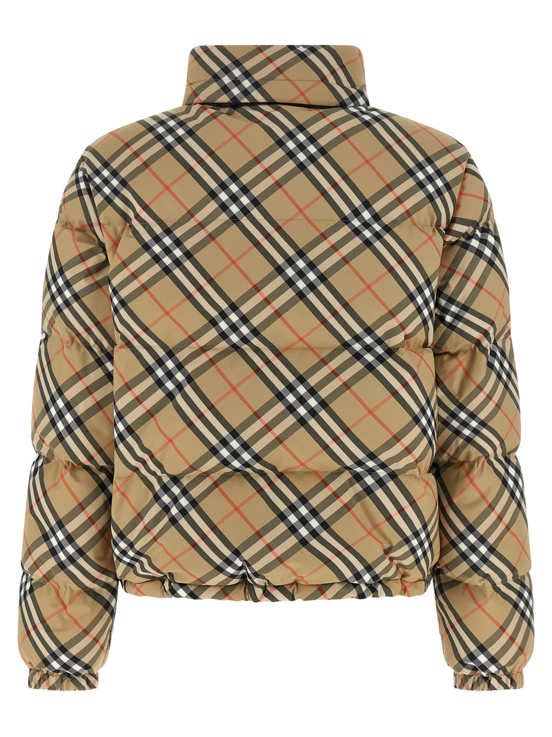 Burberry Ambleside Check Beige Polyester Full-Length Jacket