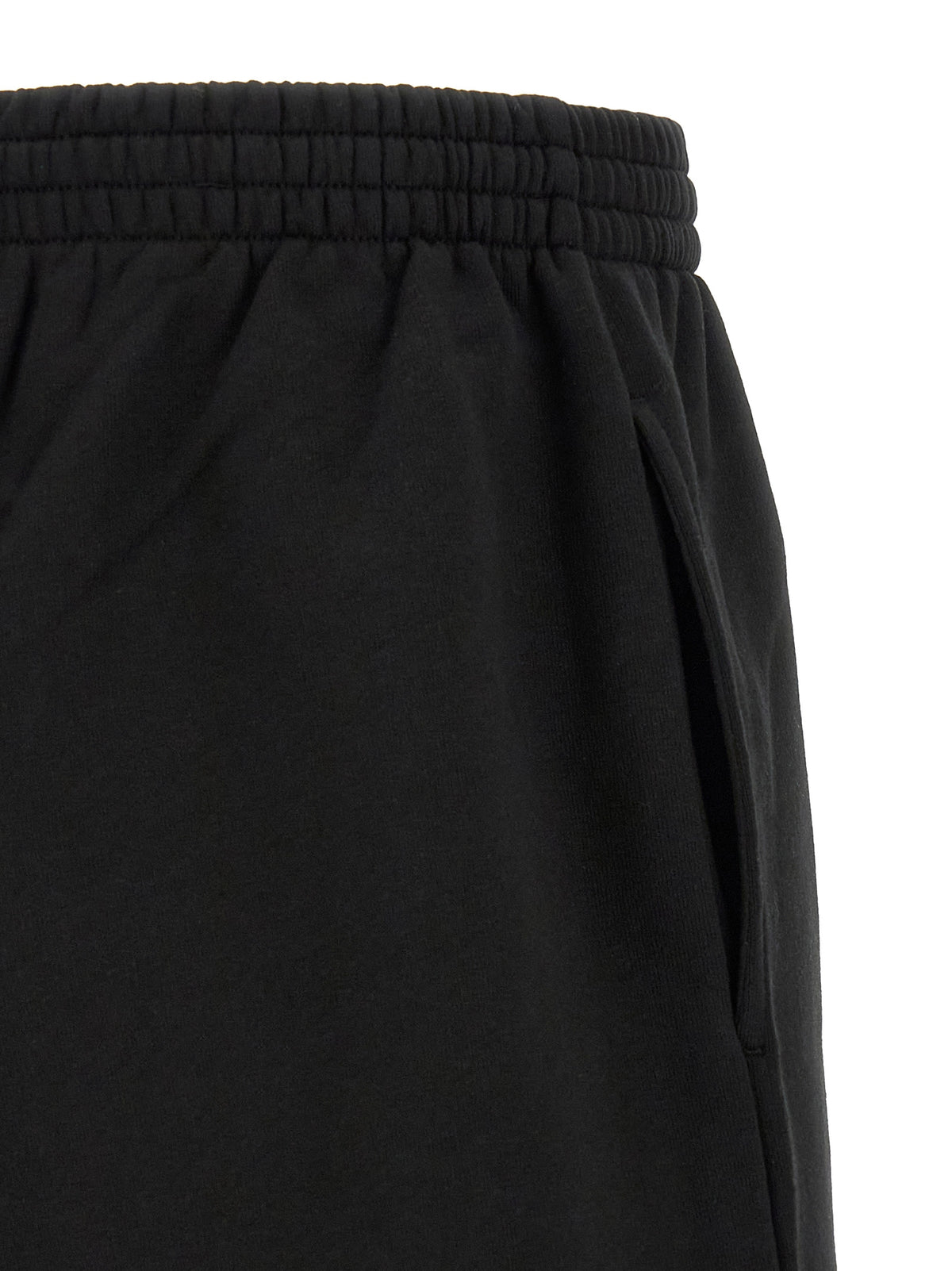 Balenciaga Black Cotton Bermuda Shorts