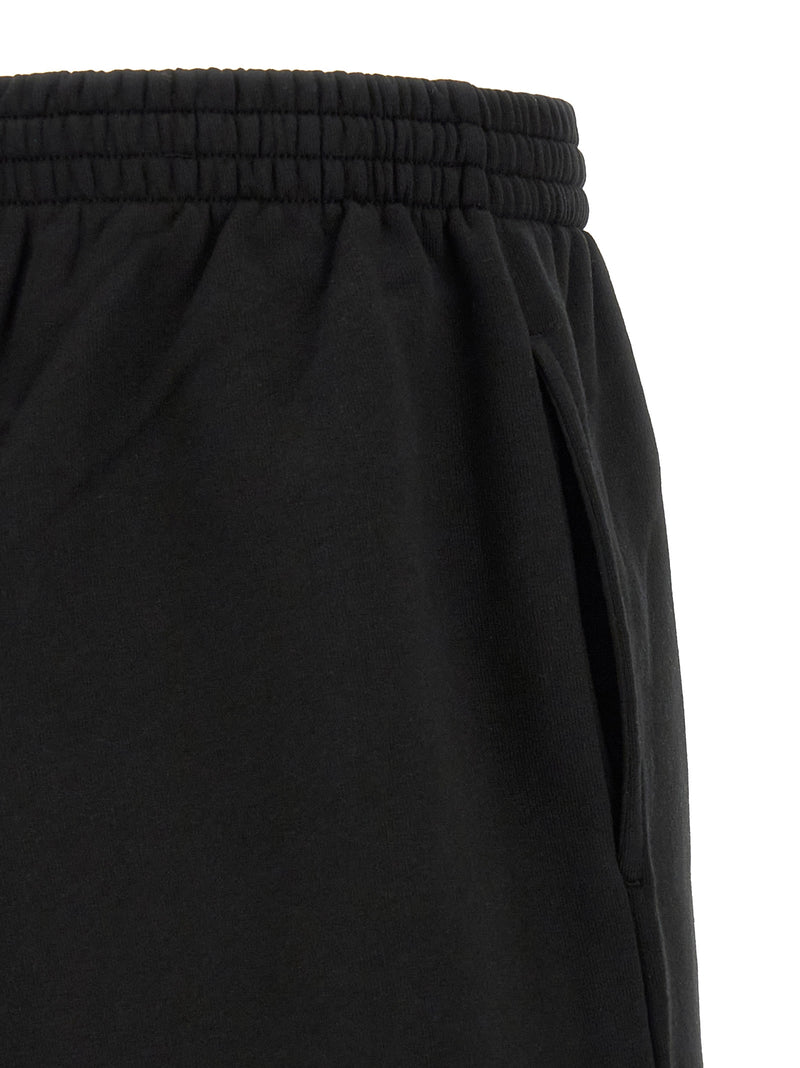 Balenciaga Black Cotton Bermuda Shorts for Men