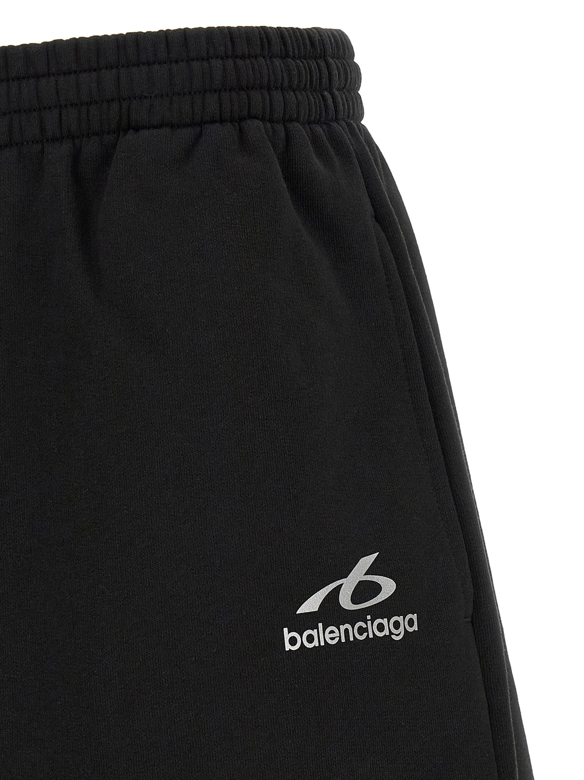 Balenciaga Black Cotton Bermuda Shorts
