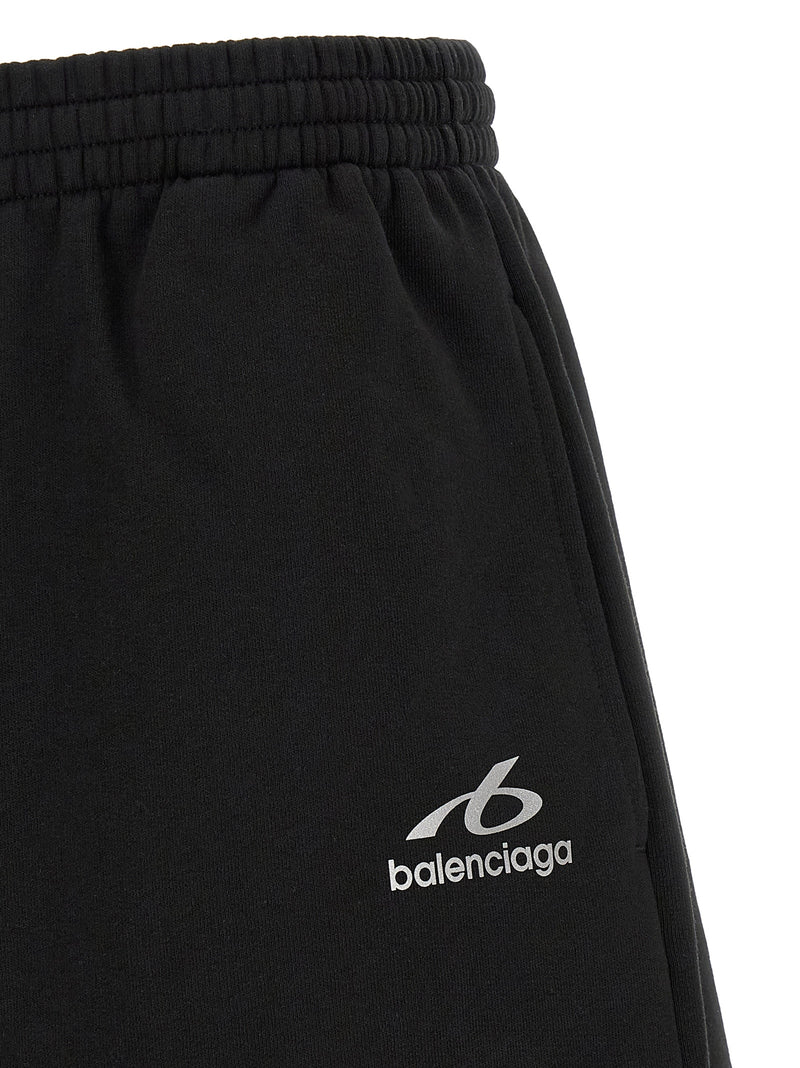 Balenciaga Black Cotton Bermuda Shorts for Men