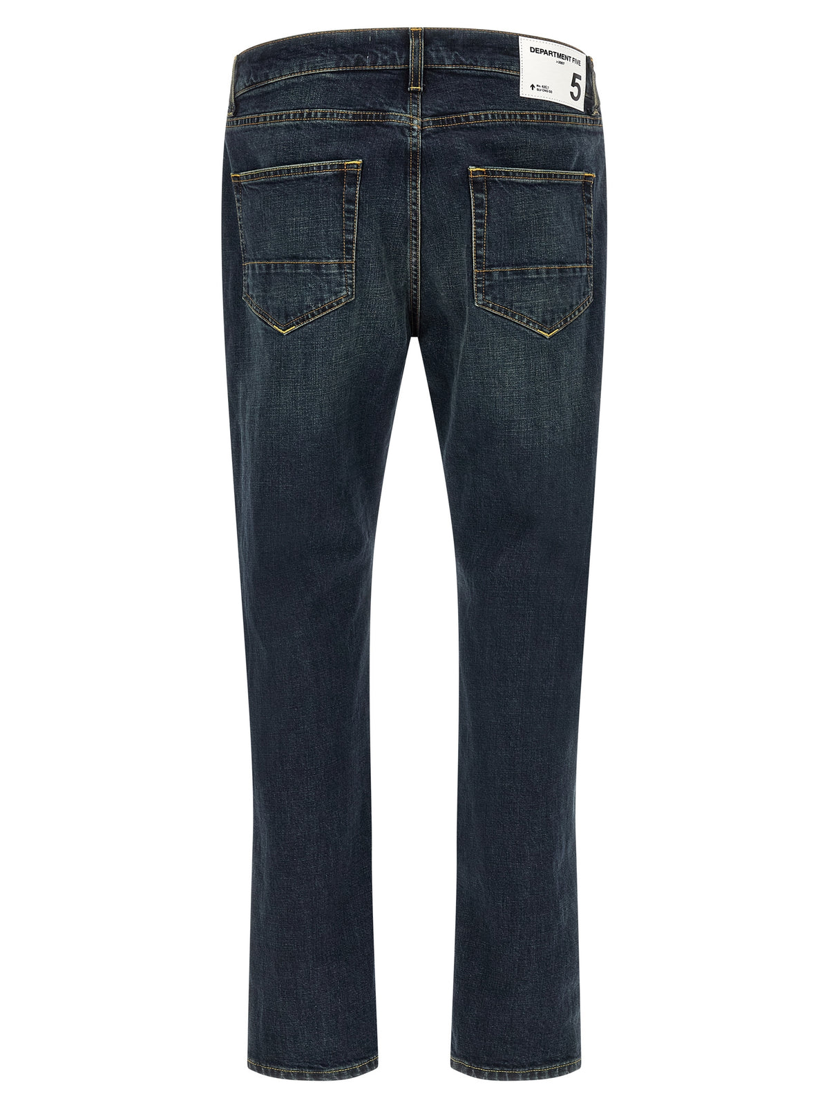 Department 5 Blue Cotton Straight-Leg Jeans
