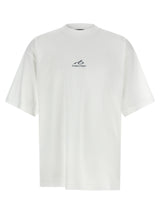 Balenciaga White Cotton T-Shirt