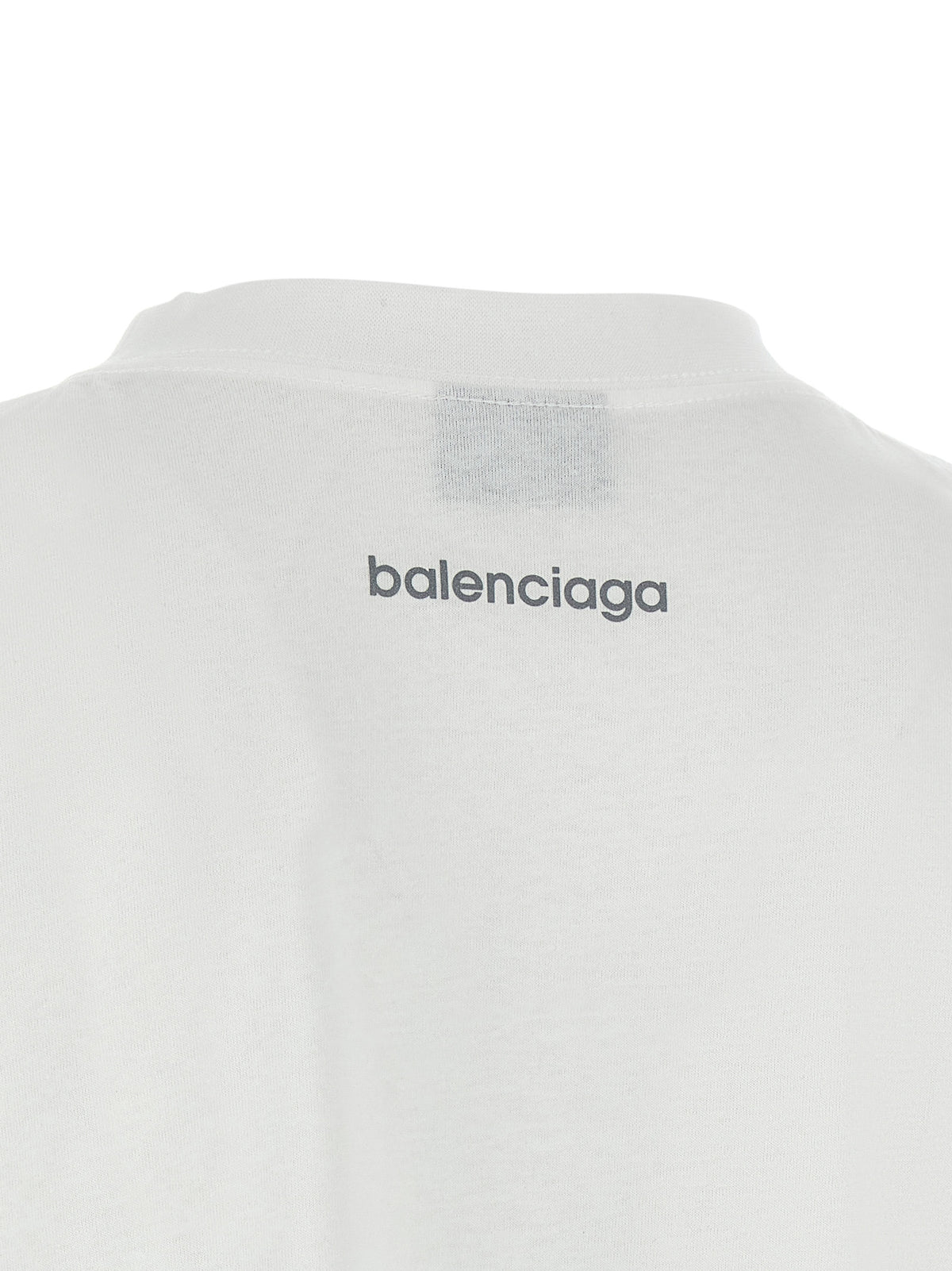 Balenciaga White Cotton T-Shirt