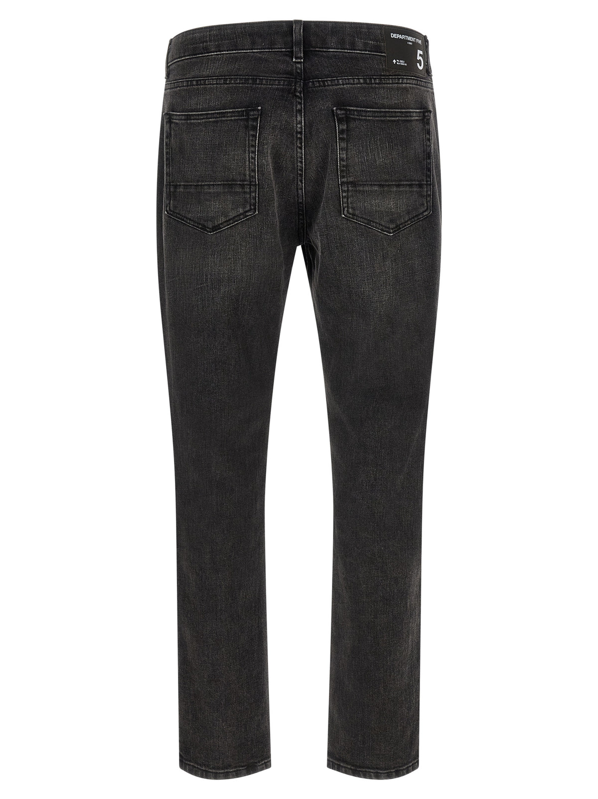 Department 5 Black Cotton Straight-Leg Jeans