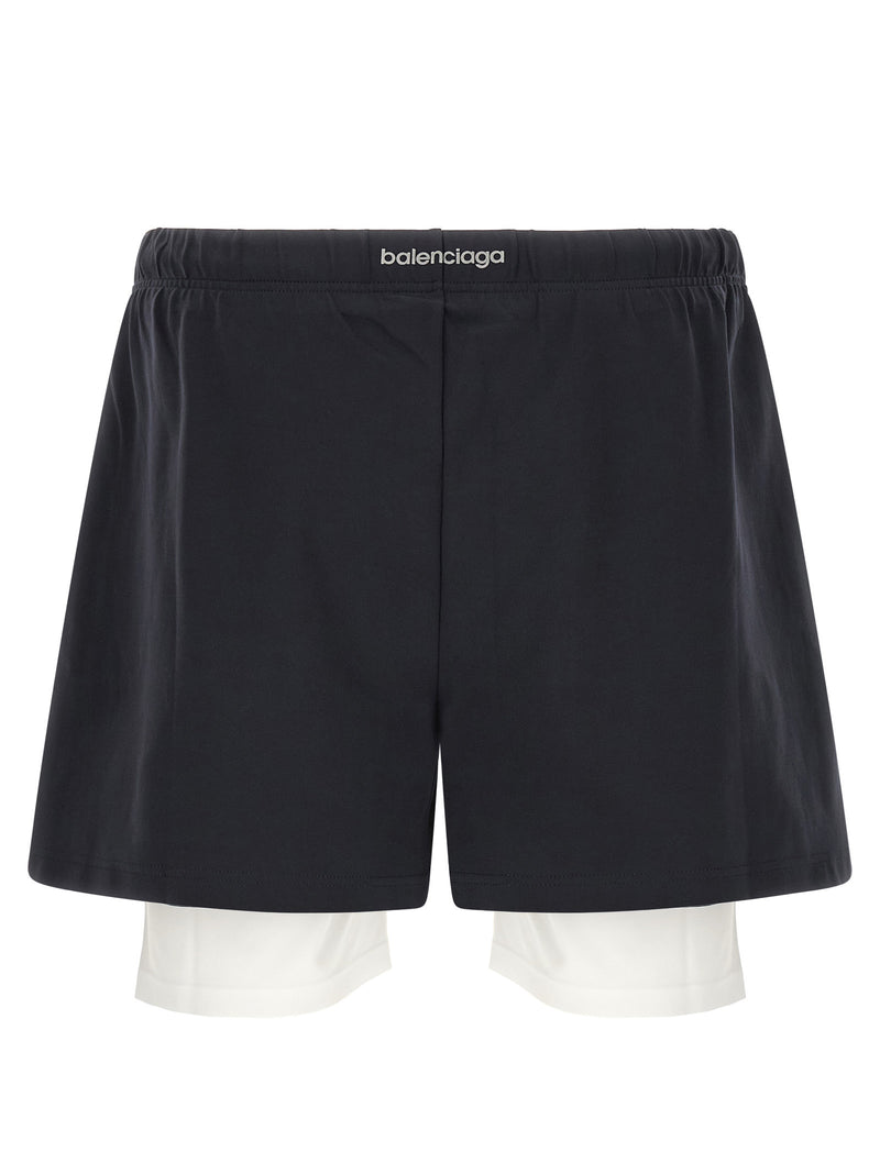 Balenciaga Bicolor Polyamide Bermuda Shorts for Men