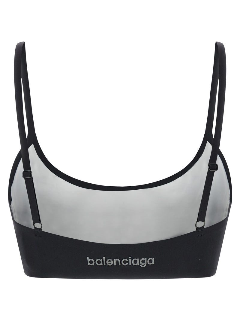 Balenciaga Black Polyamide Sport Bra - TechWear Collection
