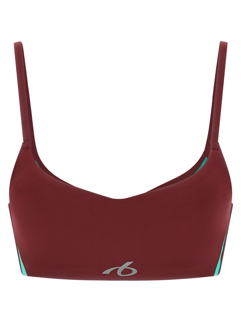 Balenciaga Bordeaux Polyamide Sport Bra - TechWear Top