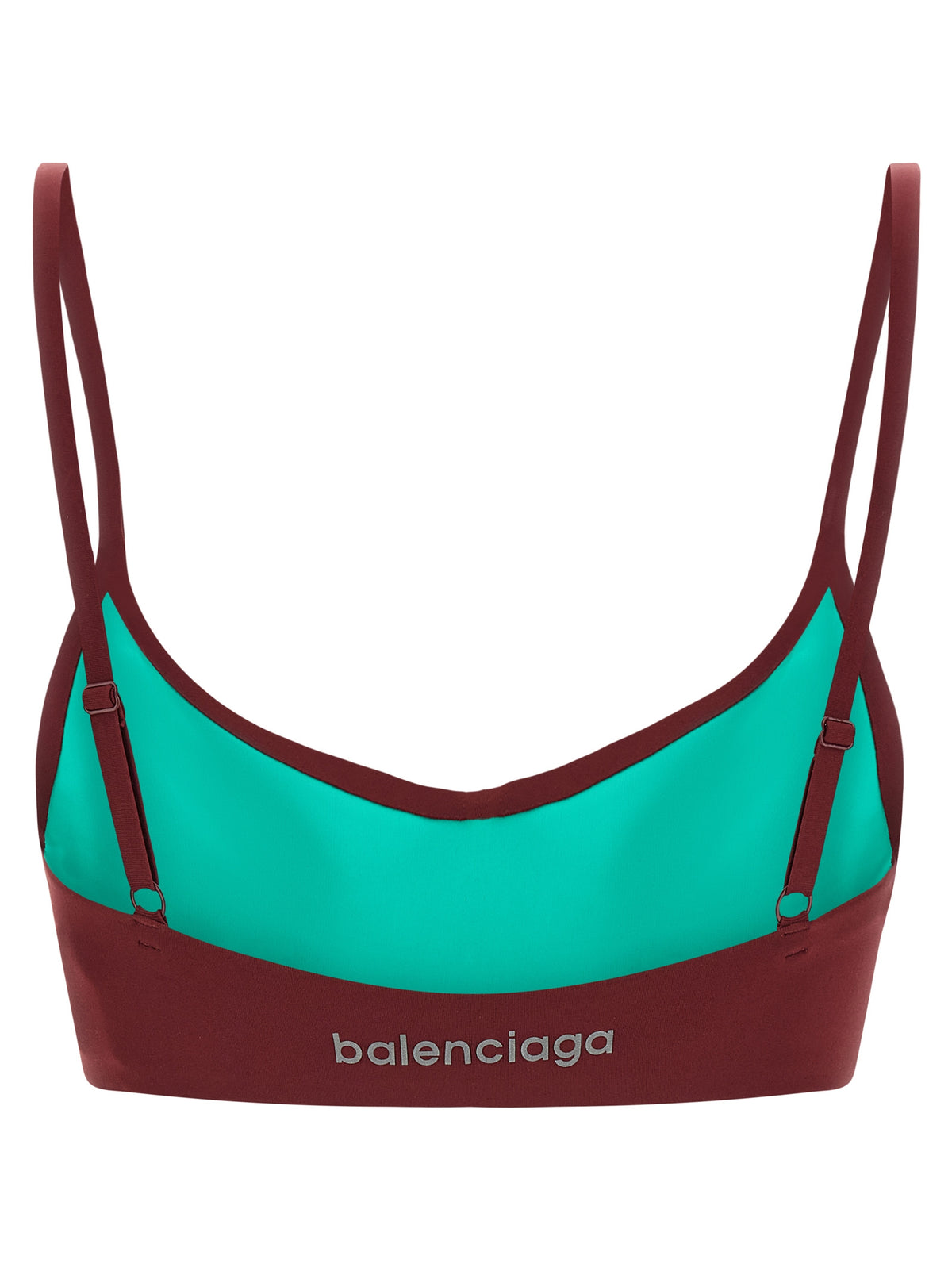 Balenciaga Bordeaux Polyamide Sport Bra