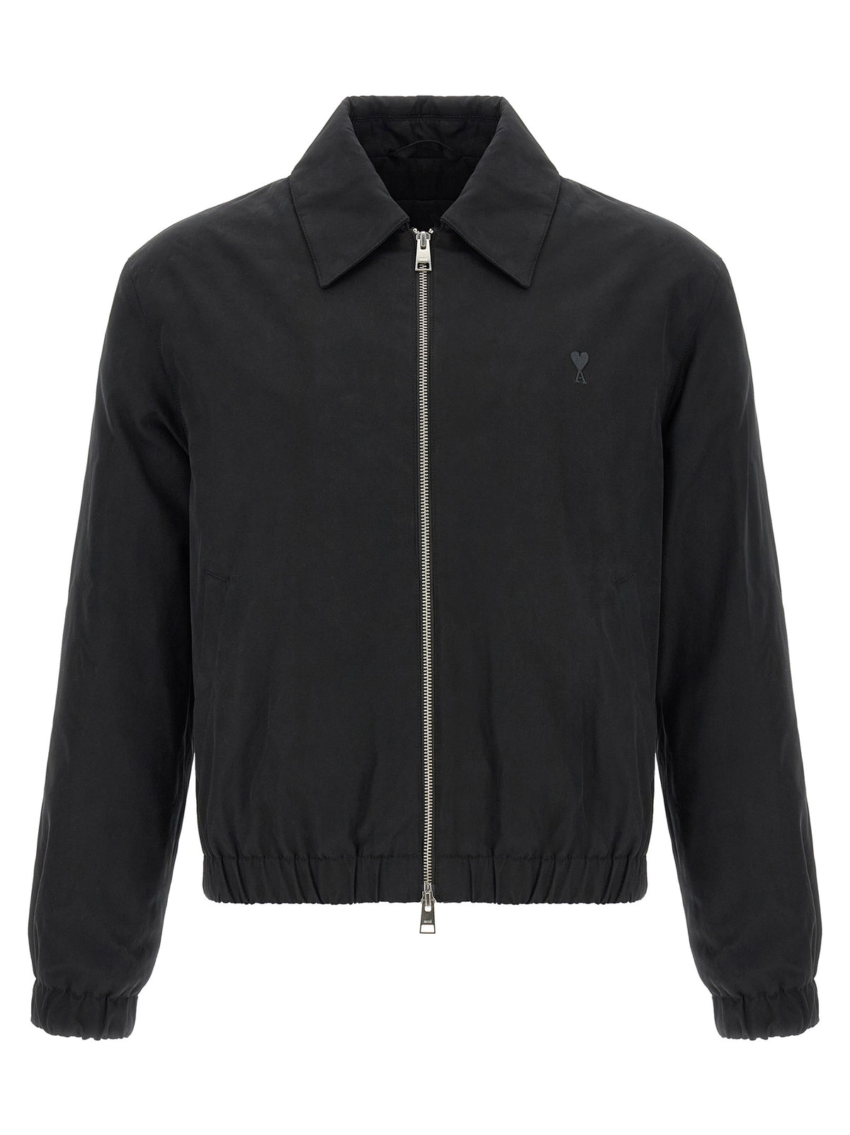 Ami Paris Black Cotton Bomber