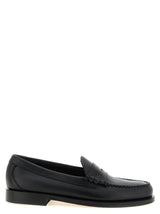 G.H. BASS Black Cowhide Slip-On Loafers