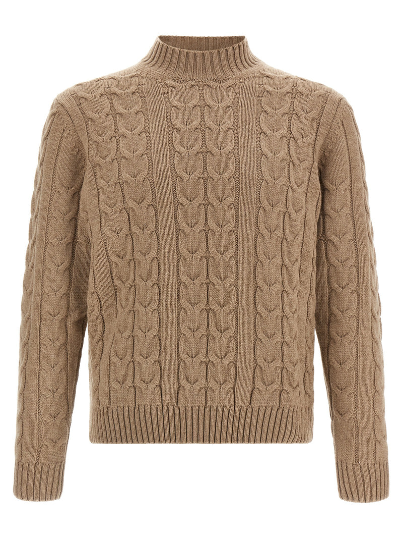 ZANONE Beige Virgin Wool Cardigan - Timeless Elegance