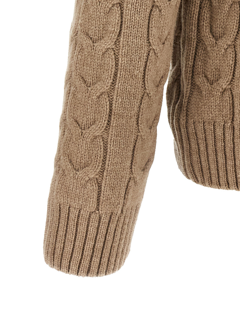 ZANONE Beige Virgin Wool Cardigan - Timeless Elegance