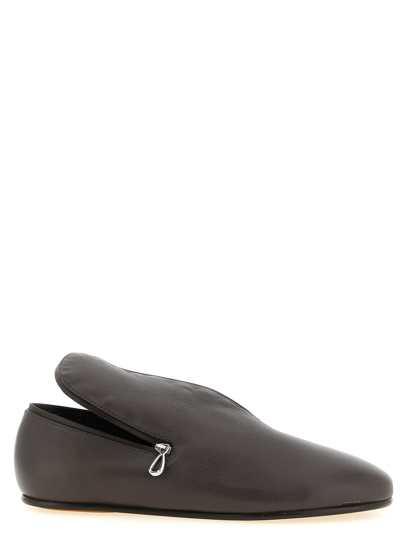 Kiko Kostadinov Petrel Black Leather Slip-On Loafers
