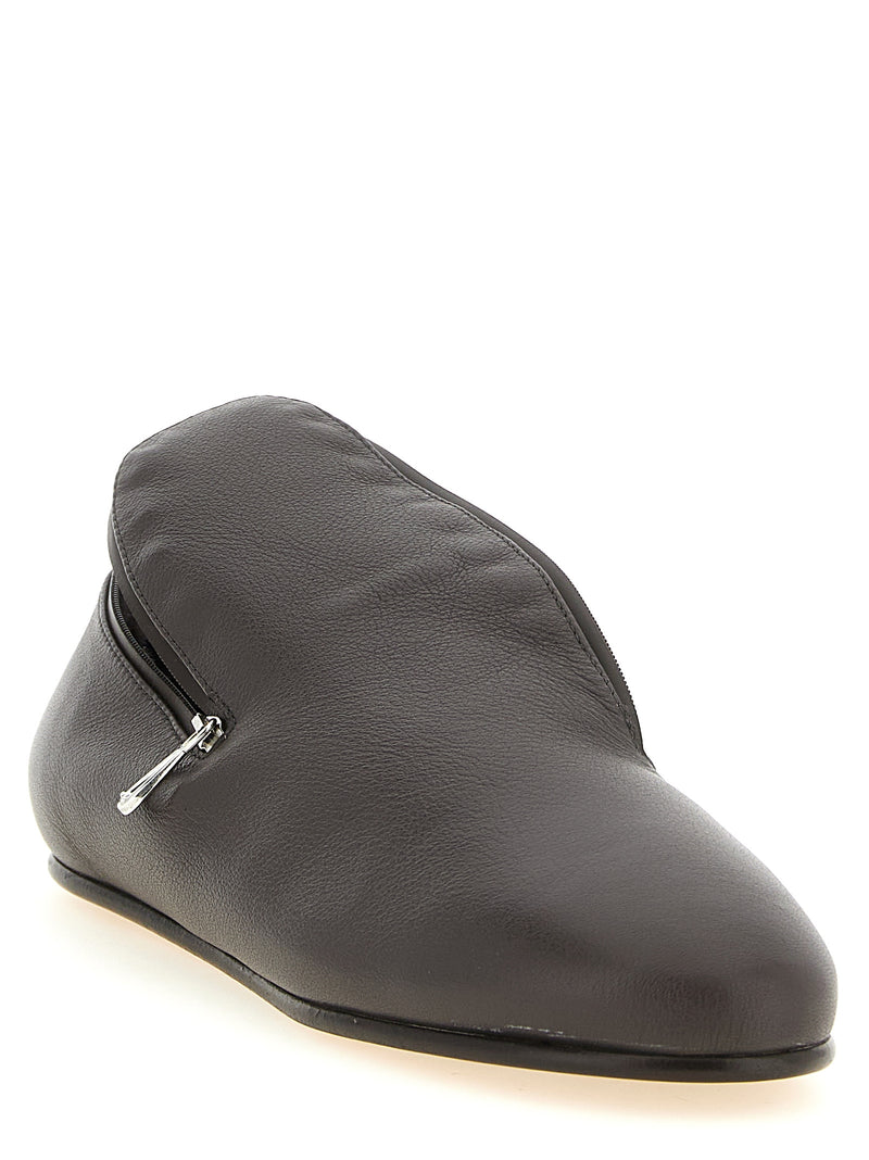 Kiko Kostadinov Petrel Black Leather Slip-On Loafers