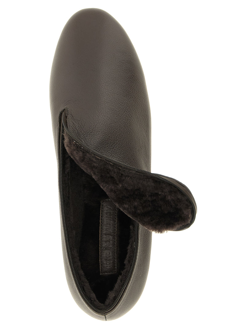 Kiko Kostadinov Petrel Black Leather Slip-On Loafers