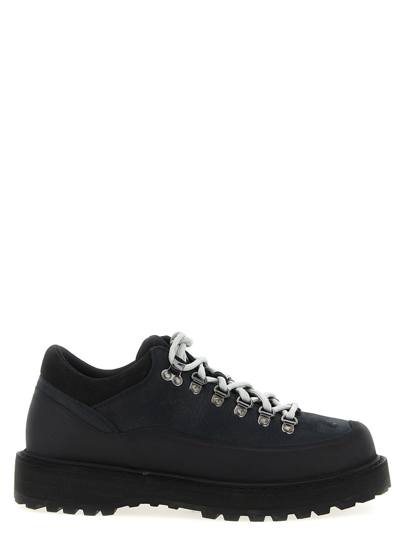 Diemme Black Cowhide Cornaro Gomma Ankle Boots