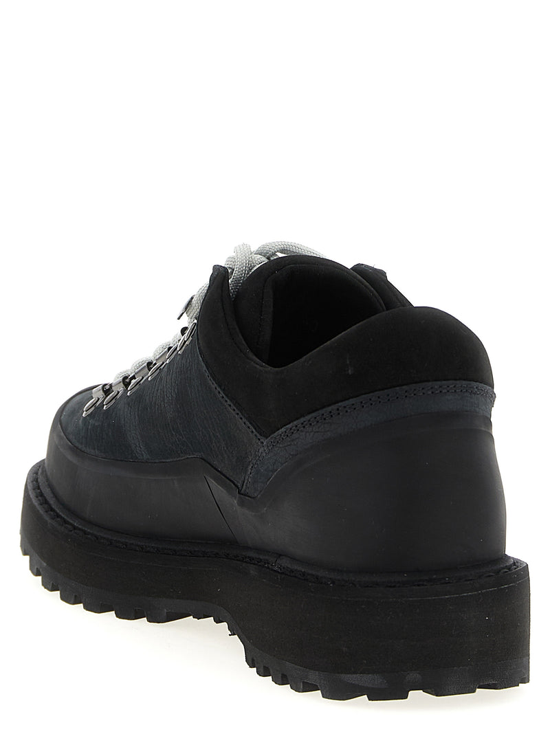 Diemme Black Cowhide Cornaro Gomma Ankle Boots