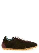 Maison Margiela Brown Calfskin Athletic Sneakers
