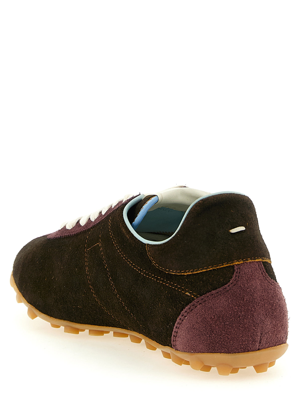 Maison Margiela Brown Calfskin Athletic Sneakers