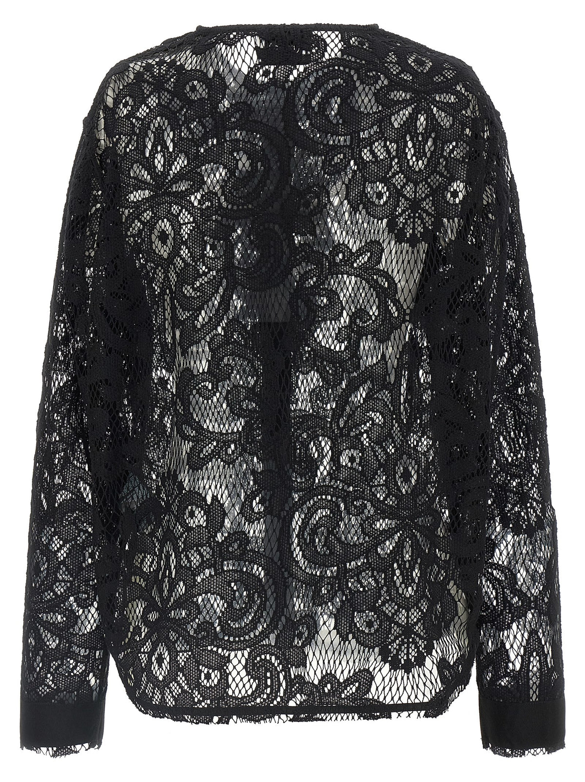 NUDE Black Cotton Blouse