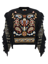 FARM RIO Black Wool Cardigan