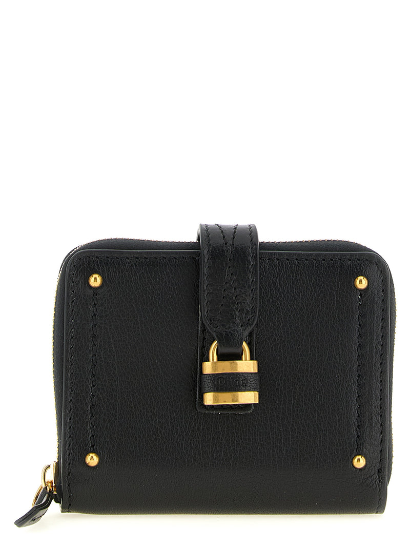 Chloé Black Buffalo Leather Cardholder - Paddington Model