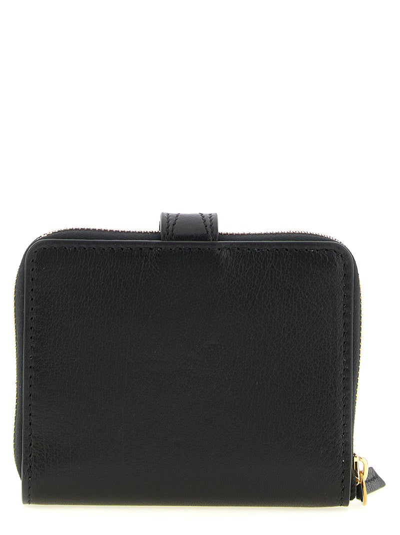 Chloé Black Buffalo Leather Cardholder - Paddington Model