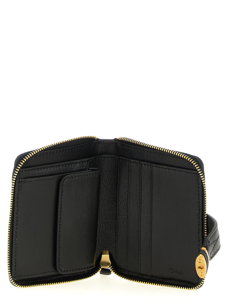Chloé Black Buffalo Leather Cardholder - Paddington Model