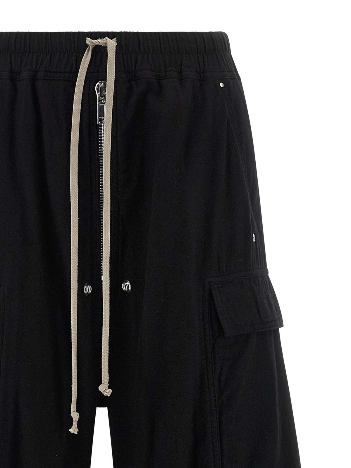 DRKSHDW Black Cotton Cargo Pants